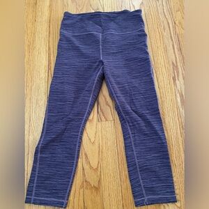 EUC Athleta Ultimate Pocket Yoga Capri Tight Legging S Volcanic Glass Pink Black